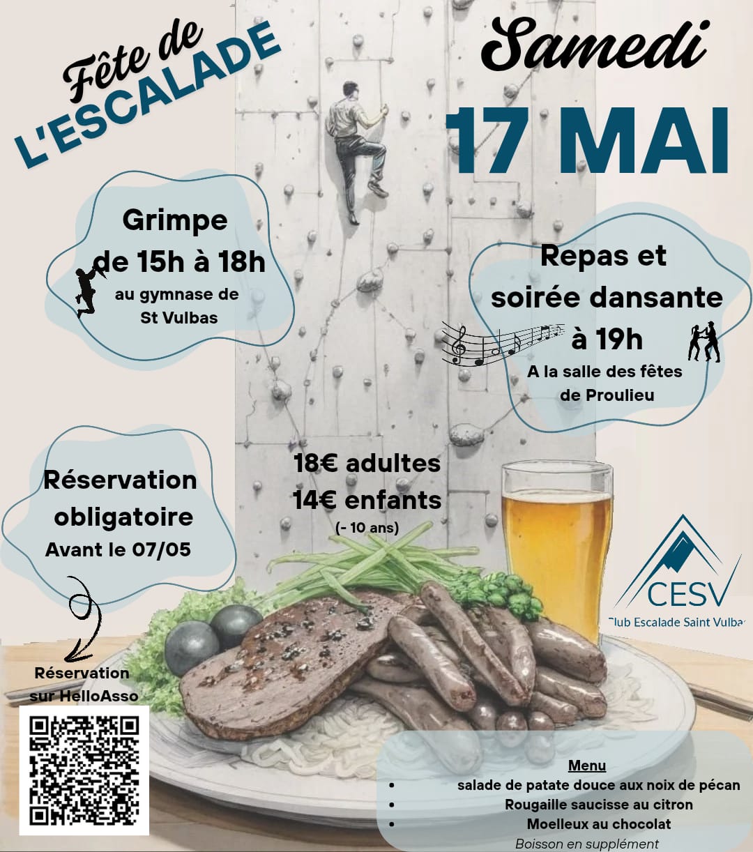 Affiche fête du club CESV 17 mai